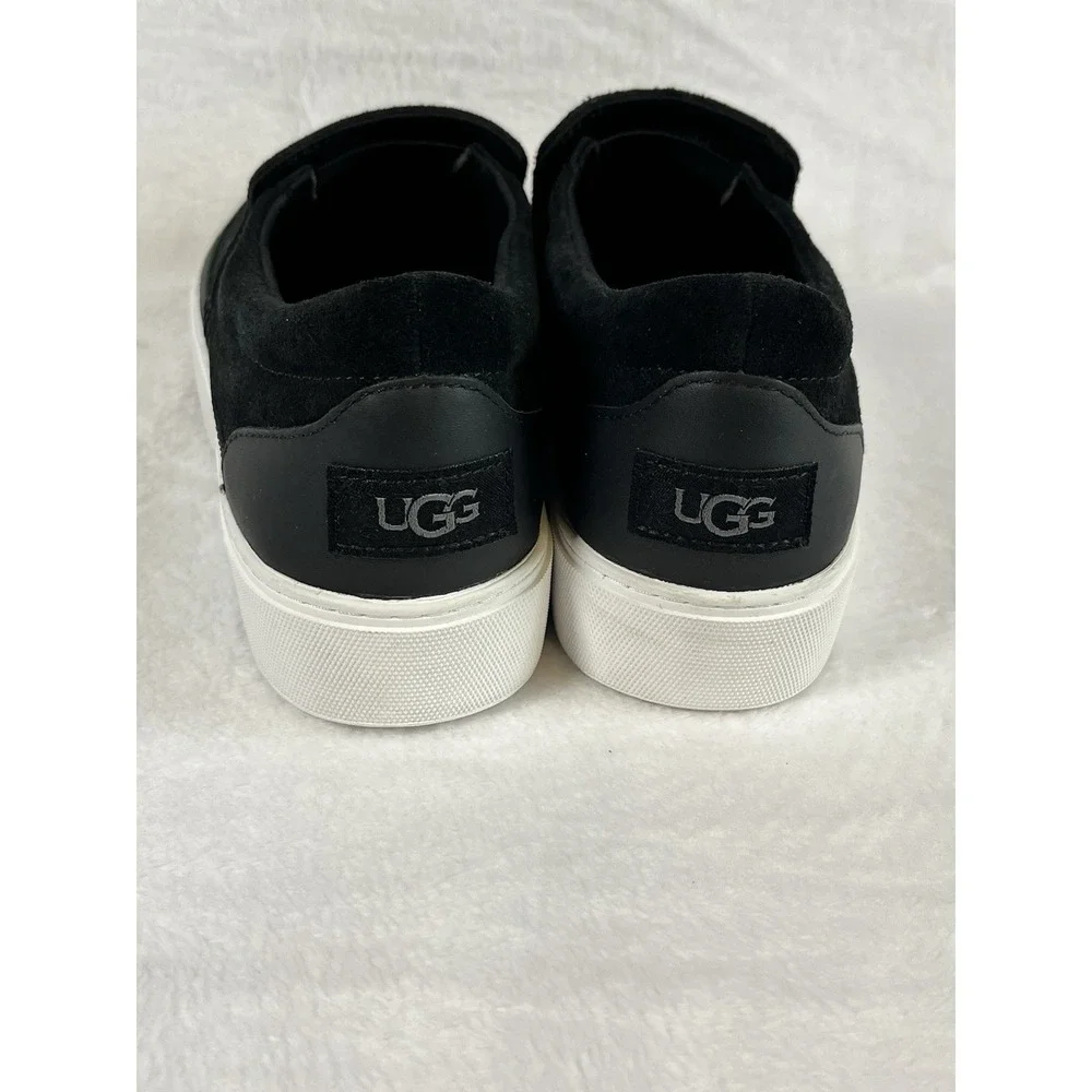 UGG Women's Zilo Slip On Black Suede Sneakers Shoes Size 10 1170553 NEW‎ Retro